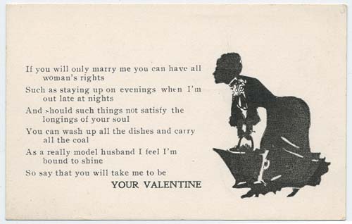 Image of anti-suffrage postcard